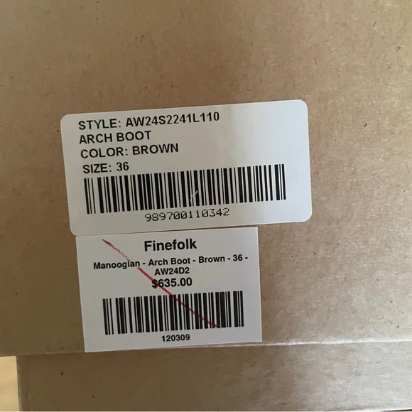 Lauren Manoogian Brown leather mid heel ankle boots - Picture 5 of 5